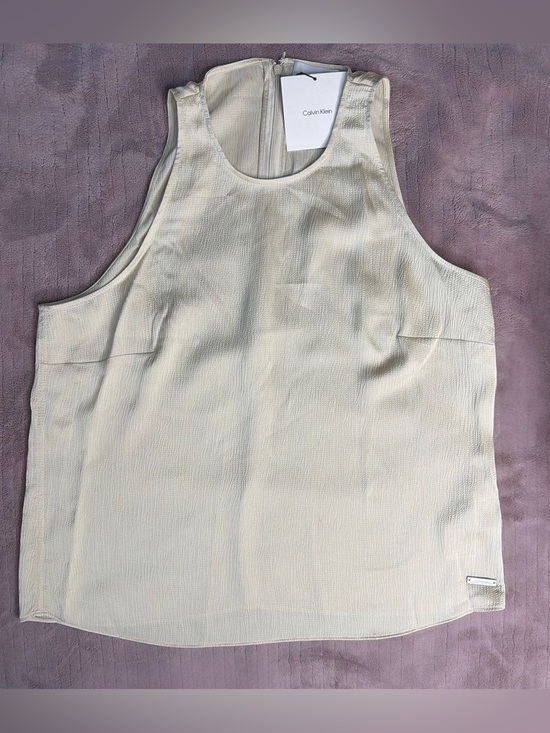 Calvin Klein Tops - Calvin Klein Light Cream Textured Tank Top